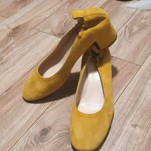 Everlane suede Heels